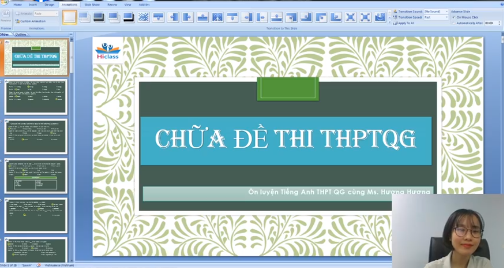 CHỮA ĐỀ THI THPT QUỐC GIA (ĐỀ 1)