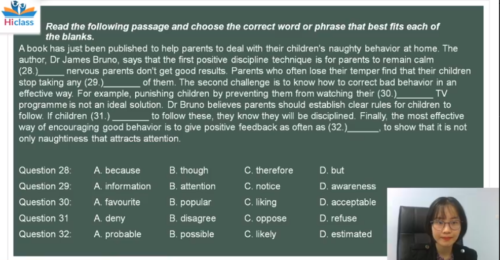 CHỮA BÀI ĐỌC HIỂU (PHẦN 1)